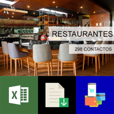 bases de datos de restaurantes en santiago